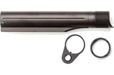 Image of 2A Armament 8 Position Billet Buffer Tube, Assembly, AR15, Mil Spec, Black, 2A-BTA6-1