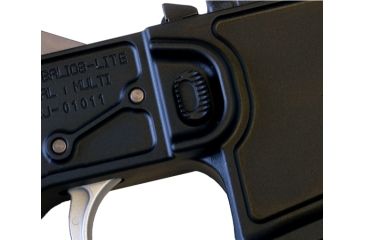 Image of 2A Armament AL Mag Catch Assembly - Groove, Black, Milspec 2A-MCA-G1
