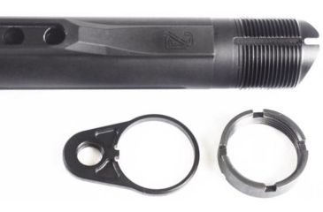 Image of 2A Armament AR15 Billet Buffer Tube Assembly, Black, Mil Spec, 8 position, 2A-BTA6-1
