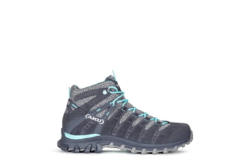 Image of Aku Alterra Lite Mid GTX Hiking Shoes - Women's, Anthracite/Light Blue, 5 US, 7142745