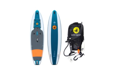 Image of Aquapac Mariner 11 Fishing Inflatable Paddle Board - Emerald/Orange 8932D0FA, 11 ft, Emerald/Orange, ISUP18MAR-EMOR-11/FT