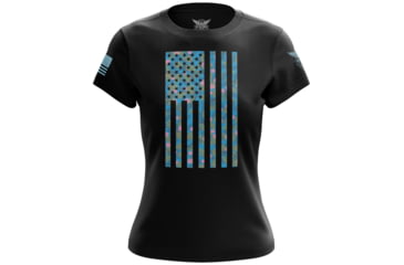 Image of Wethepeopleholsters.Com Tropical American Flag Womens Short Sleeve Shirt, tropical-american-flag-womens-short-sleeve-shirt