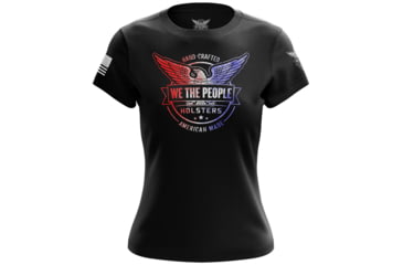 Image of We The People Holsters Distressed Flag Logo Womens Short Sleeve Shirt 23C66C6E, 6549654667362