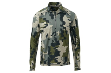 Image of Kuiu Peloton 97 Fleece Zip Hunting Shirt - Men's, Verde, 3XL, Toray, Adult, Male, 6826863034526