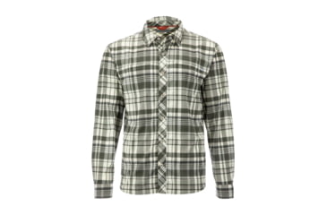 Image of Simms Fishing Products Ms BugstopperAR LS Fishing Shirt C3997B23, Steel Blue/Storm Ombre Classic Plaid, S, 13165-2020-20