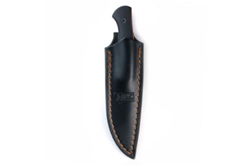 Image of Montana Knife Company BLACK/ORANGE BLACKFOOT 2.0 LEATHER SHEATH - VERTICAL CARRY 58DDC453, MKC-001071