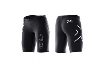 Image of 2XU Wmns Compress Short Blk Lg 1932B BLK/BLK L