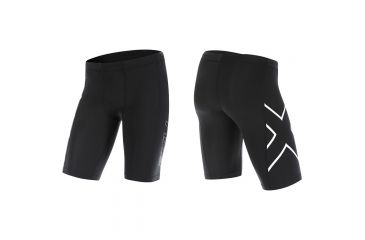 Image of 2XU Wmns Compress Short Blk Lg 1932B BLK/BLK L