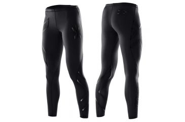 Image of 2XU Wmn Midrise Ct 3/4 Blk Sm WA2865b BL/DRF S