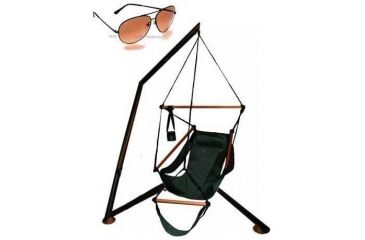 Image of 3-PC Ultimate Ladies Gift Package - Hammocka Chair-Stand, HAMMAKA Hanging Air Chair CRAL, Serengeti Aviators 6783