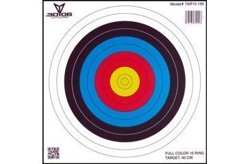 Image of 30-06 Outdoors Paper Archery Target, 10-ring, 17x17in, 100ct, TAR10-100