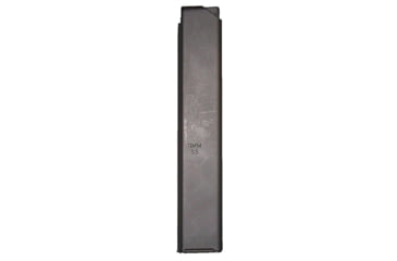Image of Ammunition Storage Components AR-15/M-16 32 Round Rifle Magazine, 9mm Luger, Orange Follower, Black Stainless Steel, 32-9MM-AR-SS-BM-O-ASC