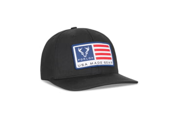 Image of Forloh USA Flag Patch Twill Hat F32087E2, Black, OSFA, 50911-B-OSFA