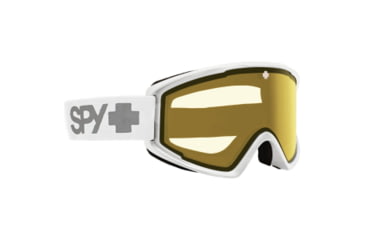 Image of Spy Optic Crusher Elite Snow Goggles, White Frame, Yellow Lens, One Size, 153994