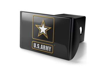 Image of Old Southern Brass U.S. Army Trailer Hitch Cover for 2 receivers, Black, 2inch, OSB-THC-ARMY