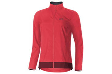 Image of GOREWEAR C3 Womens WINDSTOPPERR Classic Cycling Jacket in Hibiscus Pink/Chestnut Red 2XS Slim fit Windproof 07063039, 100276-AKAJ-34
