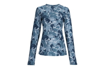 Image of Simms Fishing Products Solarflex Crew - Womens, Steel Blue Heather, 2XL, 13670-861-60