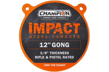 Image of Champion Traps and Targets Impact Steel Gong Target - Rigle Rated, 12in, 44912C