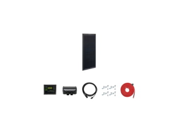 Image of Zamp Solar Obsidian Series 45 Watt Deluxe Kit, Black, One Size, KIT1032