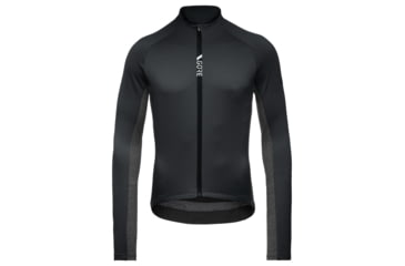 Image of GOREWEAR Mens C5 Thermo Cycling Jersey in Black/Terra Grey Small Form fit 1D2BBC83, 100641-990R-M