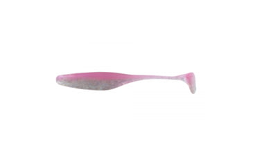 Image of Big Bite Baits Paddle Tail Jerk Minnow Soft Baits, 5 per Pack, Purple Disco, 5 inch, 5JMS-P-00