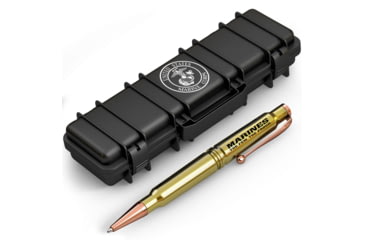 Image of Old Southern Brass USMC .308 Real Bullet Casing Twist Pen - Polished Brass 2BB0093B, OSB-308TP-USMCBRASS