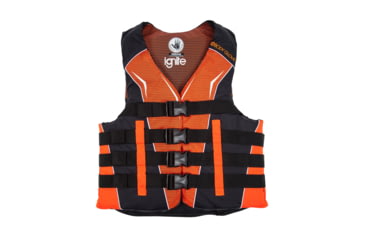 Image of Body Glove Ignite Type III Unisex Nylon USCGA PFD - Orange/Black 70DD4ACC, XL, Orange/Black, 18252-ORGBLK-XL