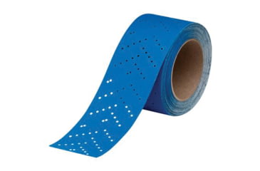 Image of 3M 36195 Hookit Sandpaper Sheetroll - 320 Grade Multi-Hole, 2.75in x 13Yd, Blue, 7100091073