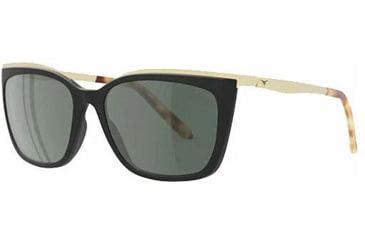 Image of 3M Force Flex Lola Sunglasses, Black/Gold Frame, Green Lens, FF45015PC