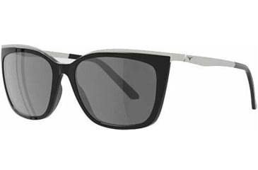 Image of 3M Force Flex Lola Sunglasses, Black/Silver Frame, Smoke Lens, FF45001PC