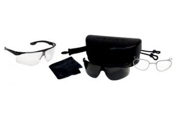 Image of 3M E.V.P. Plus Protective Eyewear Kit,Black Frame,Interchangeable Lenses,10/case 40714-10000