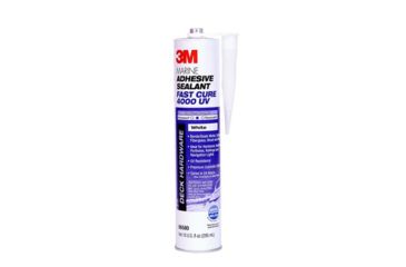 Image of 3M Hybrid Adhesive Sealant Fast Cure,White,1/10th Gallon Cartridge 6580