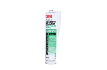 Image of 3M Marine Adhesive Sealant Fast Cure,Black,10fl oz 6564
