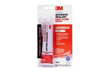 Image of 3M Marine Adhesive Sealant Fast Cure,White,3oz 5220