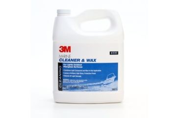 Image of 3M Marine Fiberglass Cleaner and Wax Liquid,1 Gallon 9011