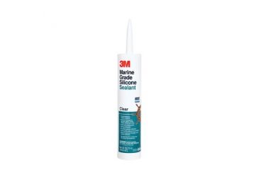 Image of 3M Marine Grade Silicone Sealant,Clear,1/10 Gallon Cartridge 8029