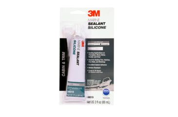 Image of 3M Marine Grade Silicone Sealant,Clear,3oz. 8019
