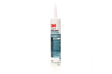 Image of 3M Marine Grade Silicone Sealant,White,1/10 Gallon Cartridge 8027