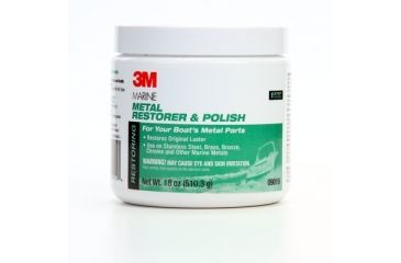 Image of 3M Marine Metal Restorer and Polish,18oz Paste 9019