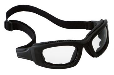 Image of 3M Maxim 2x2 Safety Goggles,Black Frame,Clear Lens,Elastic Strap,Temples,10/case 40686-00000-10