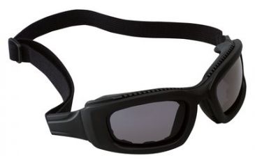 Image of 3M Maxim 2x2 Safety Goggles,Black Frame,Gray Lens,Elastic Strap,Temples,10/case 40687-00000-10