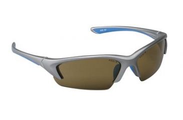 Image of 3M Nitrous Protective Eyewear,Metallic Silver Frame,Blue Overmold,Bronze Anti-Fog Lens,20ea/case 11712-00000-20
