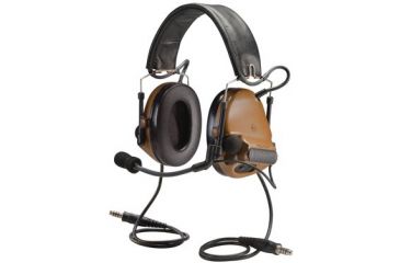 Image of 3M Peltor ComTac Electronic Headset FB Dual Comm NATO Coyote Brown MT17H682FB19CY