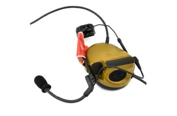 Image of 3M PELTOR COMTAC III ACH Communication Headset, Single COMM, Accessory Rail Connector, Coyote Brown MT17H682P3AD-47 CY 1 EA/Case