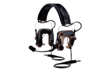 Image of 3M PELTOR COMTAC IV Hybrid Tactical Communication Headset MT16H044FB-19 CY, Dual Comm, Headband, Flexi Boom Mic, 1 EA/Case