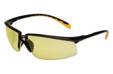 Image of 3M Privo Protective Eyewear, Amber Anti-Fog Lens, Black Frame, 20/CS 12263-00000-20