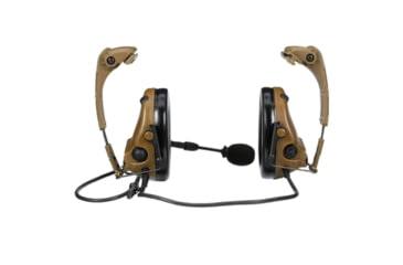 Image of 3M VI NIB Headset w/IHPS Attachment, Single Lead, Coyote Brown, MT20H682HPS-47N CY