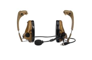 Image of 3M VI NIB Headset w/IHPS Attachment, Single Lead, Coyote Brown, MT20H682HPS-47N CY