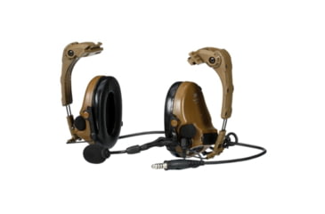 Image of 3M VI NIB Headset w/IHPS Attachment, Single Lead, Coyote Brown, MT20H682HPS-47N CY