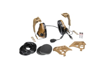 Image of 3M VI NIB Headset w/IHPS Attachment, Single Lead, Coyote Brown, MT20H682HPS-47N CY
